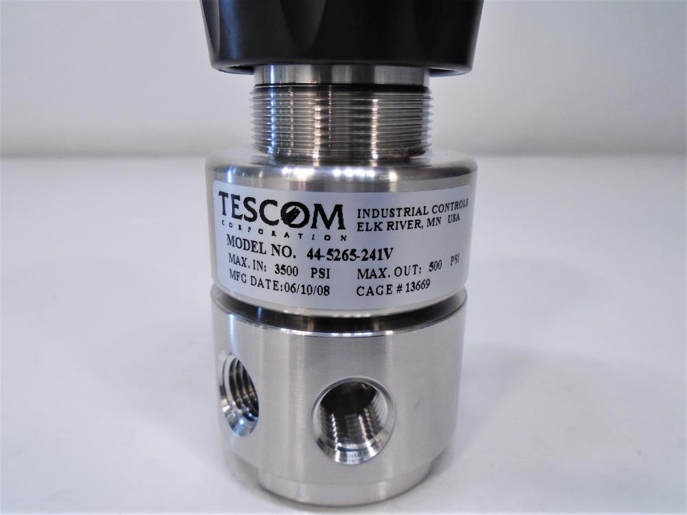 Tescom 1/4" NPT Pressure Reducing Regulator, 44-5265-241V, 500 - 3500 PSI